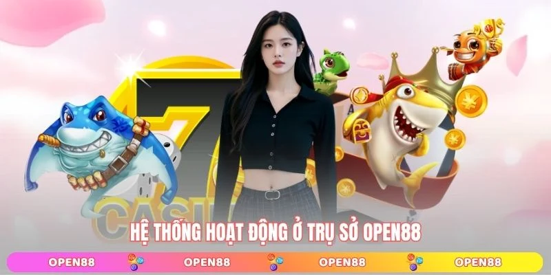 Hệ thống hoạt động ở trụ sở OPEN88